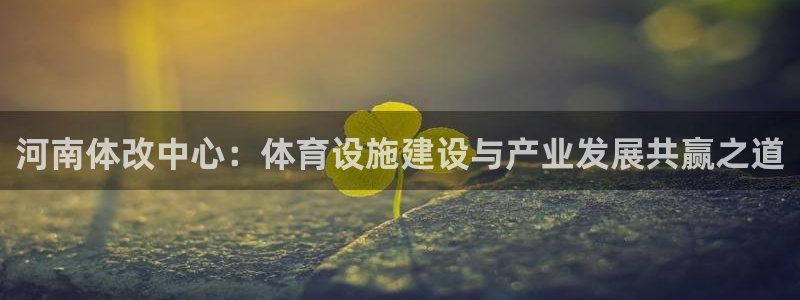 意昂集团官网：河南体改中心：体育设施建设与产业发展共